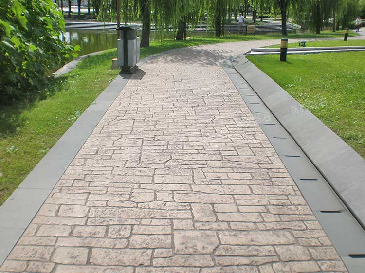 好色先生软件下载压花路面做法，只要有模具和材料，小